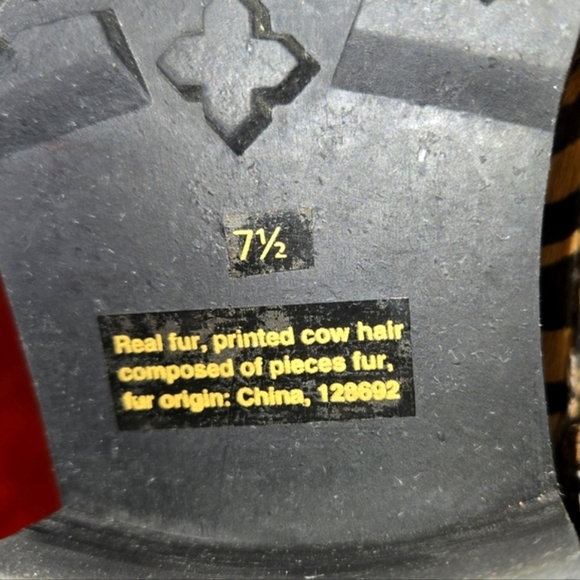 Aqua Tiger Print Jax Studded Hiker Combat Boots Lace Up Calf Hair Boho Gypsy 7.5 - Picture 9 of 11